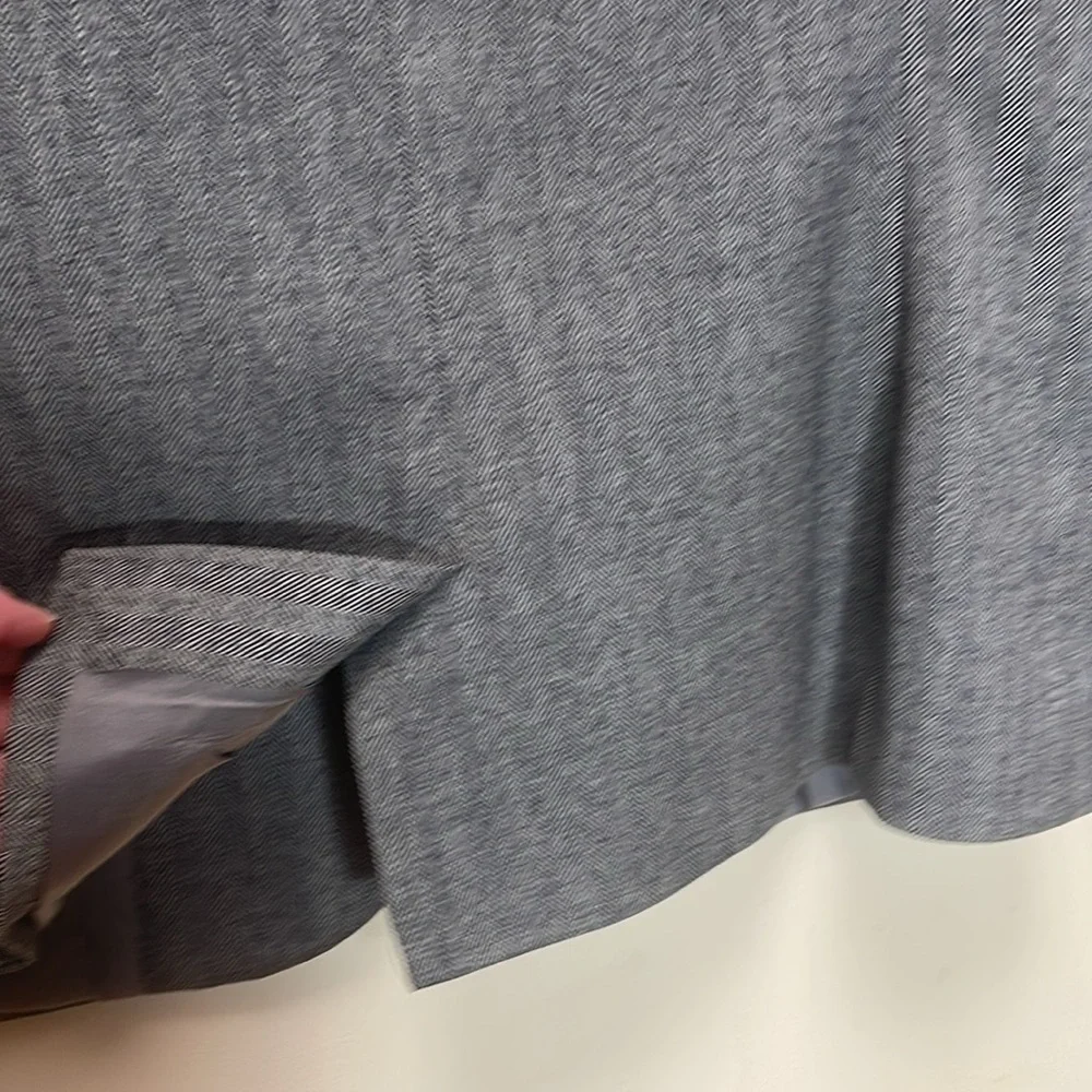 Tahari Grey Wool Blazer Jacket